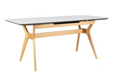 Стол раскл. Нарвик Glass 120-150 Automatic Natur/Light matte glass