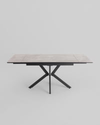 Стол раскладной Marmer 120-180*80*76 см керамика антрацит