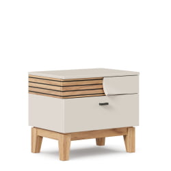 Тумба прикроватная правая Нильс ЛД 423.030.000 Кашемир/Дуб Тортуга