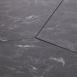 Стол складывающийся YOOP (mod. 1202) ЛДСП+меламин/металл, 100 х 100 х 72 см, черный мрамор/черный