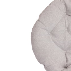 Кресло CLOUDE рогожка/металл, 97х98х90-96см, серо-бежевый, 3M 16/2