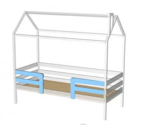 Кровать-домик RooRoom кд-2Р Розовый