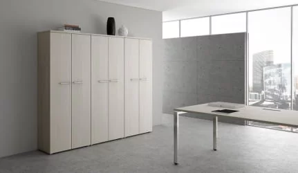 Стол системы БЭНЧ, переговорный, конечный GLOSS LINE НСПК-П.926 Ivory