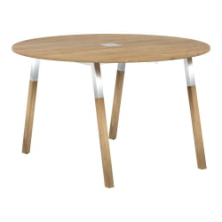 Конференц-стол Forta FRST 1250 Дуб Гамильтон Белый премиум