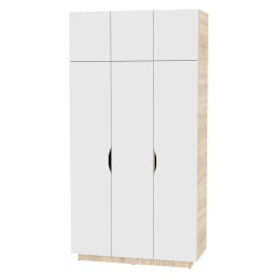 Шкаф распашный Аврора(H23)2322х1201х540(ДСС-Белый)