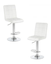 Стул барный DOBRIN KRUGER (белый) 2 шт