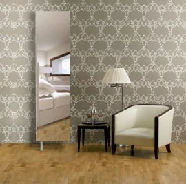 Распашной шкаф в гостиную Драйв Шелф (левый) Беленый дуб