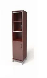 Стеллаж стекло в раме В431.9 R Венге магия