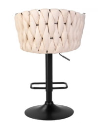 Стул барный DOBRIN LEON (бежевая ткань (LAR 275-1)) 2 шт