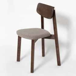 Стул с мягким сиденьем Вега Blue жаккард Орех