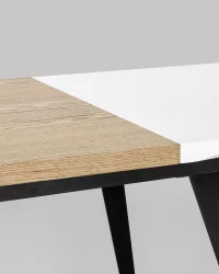 Стол обеденный Йорк раскладной 120-160 Белый