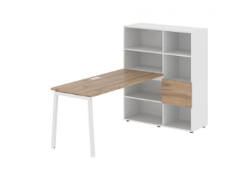 Рабочая станция EDIS ELRST 1115 Дуб Денвер светлый Белый Белый