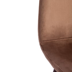 Стул BREEZE (mod. 4724) вельвет/металл, 44 х 53 х 87 см, Brown (коричневый) HLR11 / орех