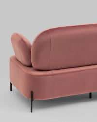 Диван Кэнди велюр Пыльно-розовый