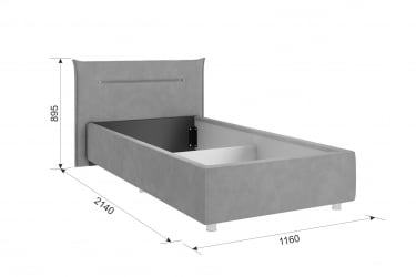 Кровать с ящиком Квест с подъем. механизмом ZP.KM0.9-03 медовый (велюр)