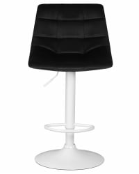 Стул барный ДОБРИН ТАИЛОР ВХИТЕ (черный велюр (МДЖ9-101)) / DOBRIN TAILOR WHITE (MJ9-101))