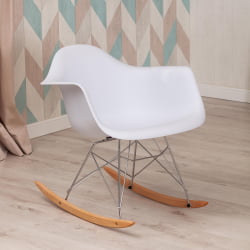Кресло CINDY (mod. C1025A) пластик/металл/дерево, 65 х 61 х 74 см, белый 018 /натуральный