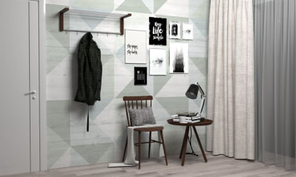 Вешалка настенная Вестон Металлик / Венге