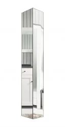 Узкий шкаф в прихожую Хоп Шелф Беленый дуб