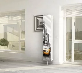 Распашной шкаф в гостиную Зум Шелф Арт Венге