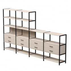 Набор стеллажных систем Everprof EVO №13 Кашемир Черный