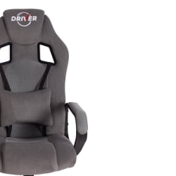 Кресло DRIVER (22) флок/ткань, серый/серый, 29/TW-12