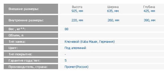 Депозитная ячейка DB-8 S.DGL