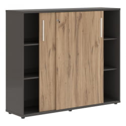 Шкаф с дверьми-купе EDIS EMC 1643 Дуб Денвер светлый Белый Мокко