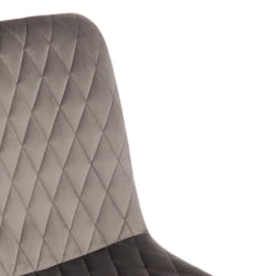 Стул CHILLY X (mod. 7096-1) / 1 шт. в упаковке ткань/металл, 45x53х88 см, высота до сиденья 50 см, серый barkhat 26/черный