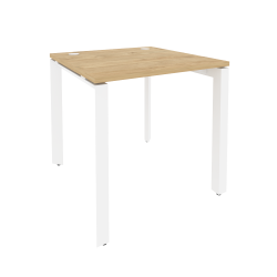 Стол рабочий на П-образном м/к ОНИКС О.МП-СП-0.8 Тиквуд Светлый/Белый / ONIX O.MP-SP-0.8