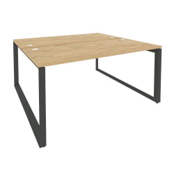 Рабочая станция на О-образном м/к ОНИКС О.МО-Д.РС-2.4.7 Тиквуд Светлый/Антрацит / ONIX O.MO-D.RS-2.4.7