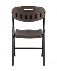 Складной стул банкетный коричневый под дерево