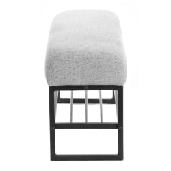 Банкетка Charli Lux/Чарли Люкс БО велюр/букле, VT shape silver