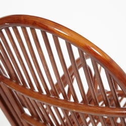 Кресло-качалка VIENNA (разборная) / без подушки / ротанг top quality, 58x133x102 см, Pecan (орех)