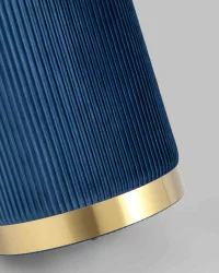 Банкетка Шарлотта с ящиком велюр Синий