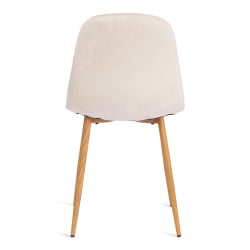 Стул BREEZE (mod. 4724) вельвет/металл, 44 х 53 х 87 см, Light beige (светло-бежевый) HLR1 / натуральный