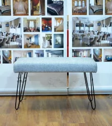 Банкетка Лейд 800*400 в рогожке Taft