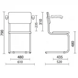Стул Сильвия АРМ Z-11 Черный