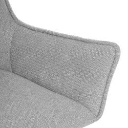 Кресло Murano/Мурано опора 360, велюр/букле (HYP), светло-серый