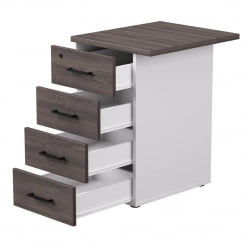 Тумба приставная с топом Everprof EVO 254Т1203 Дуб Пасадена Белый