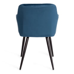 Кресло BEATA (mod. 8266) металл/ткань, 56х60х82 см, синий (G062-48)/черный