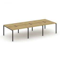 Рабочая станция двухсторонняя на 6 мест CONCEPT CN.DRS-010 Дуб Винченцо Черный