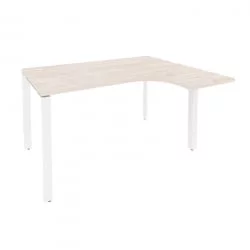 Стол эргономичный правый на П-образном м/к ONIX O.MP-SA-3R Денвер Светлый/Белый