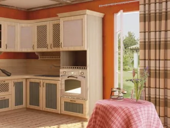 Шкаф для посуды 600 под духовку Кантри ЛД 235.112.000 Сономе эйч светлая