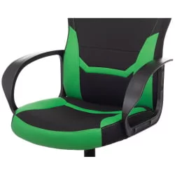 Кресло компьютерное BRABIX Alpha GM-018 Черное/зеленое
