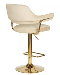 Стул барный DOBRIN CHARLY GOLD (бежевый велюр (MJ9-10)) 2 шт