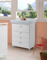 Комод в детскую Micuna Occitane B-1866 White Grey Stars