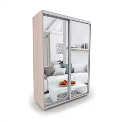 Шкаф с зеркалом Акцент-Сим З 1200х600  Ясень шимо светлый