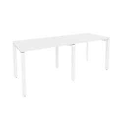 Рабочая станция на П-образном м/к ОНИКС О.МП-РС-2.1.7 Белый Бриллиант / ONIX O.MP-RS-2.1.7