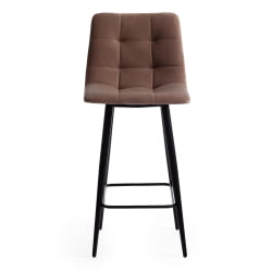 Стул полубарный CHILLY (mod. 7095пб ) ткань/металл, 53x44x94 см, высота до сиденья 66 см, бежевый barkhat 5/черный